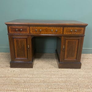 Fine Quality Mahogany Antique Edwardian Desk 15 Edwardian Pedestal Desk by Maple & Co