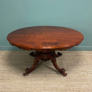 Superb Quality Antique Pedestal Dining Table 18 Large Quality Victorian Oval Antique Pedestal Dining Table