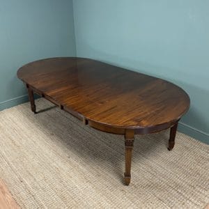 Quality Antique Mahogany Dining Table by Gillows of Lancaster 16 Edwardian Mahogany Antique Dining Table