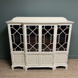 Large Victorian Painted Antique Bookcase