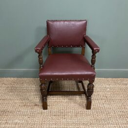 Quality Oak Antique Office Chair