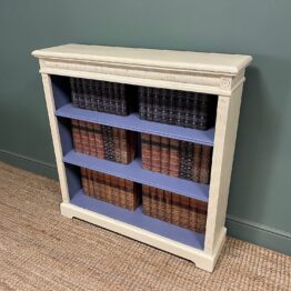 Quality Victorian Painted Antique Open Bookcase