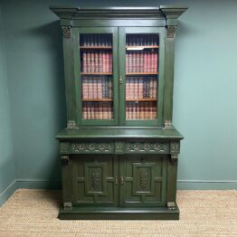 Decorative Painted Antique Bookcase / Dresser