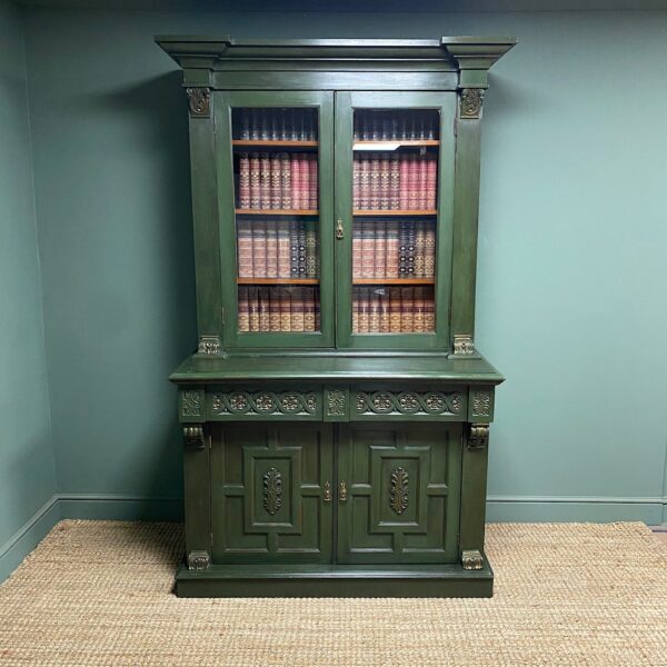 Decorative Painted Antique Bookcase / Dresser
