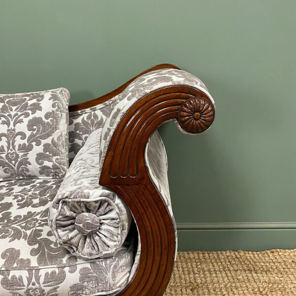 Spectacular Quality Mahogany Antique Chaise Lounge