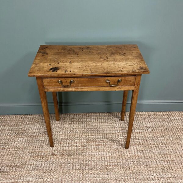 Country House Antique Fruitwood Side Table