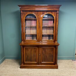 Fine Quality Regency Mahogany Antique Bookcase