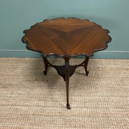 Unusual Victorian Antique Corner Table