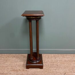 Unusual Rotating Antique Bust Stand / Plant Stand