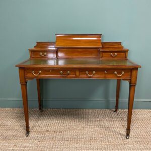 Fine Quality Mahogany Antique Edwardian Desk 12 Fine Antique Edwardian Mahogany Desk