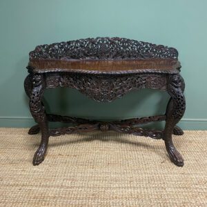 Outstanding Victorian Antique Console Table 18 Unusual Antique Carved Burmese Console Table