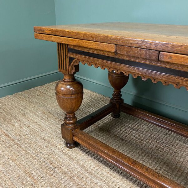 Unusual Small Extending Antique Refectory Table