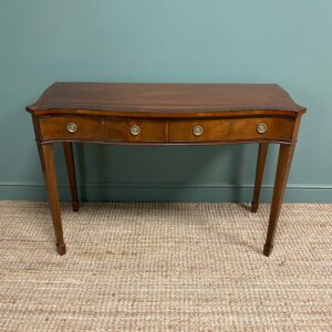 Outstanding Victorian Antique Console Table 19 Mahogany Antique Serpentine Console Table