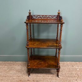 Unusual Small Antique Victorian What Not