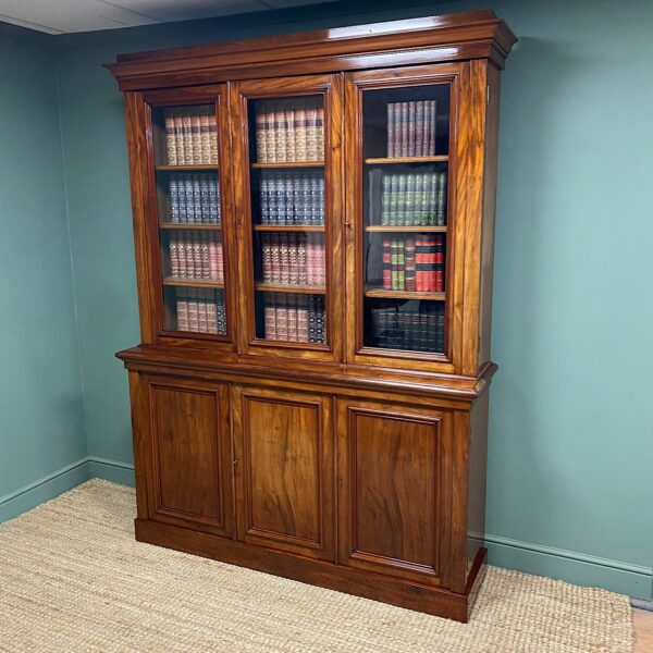 Magnificent Quality Victorian Mahogany Antique Large Library Bookcase
