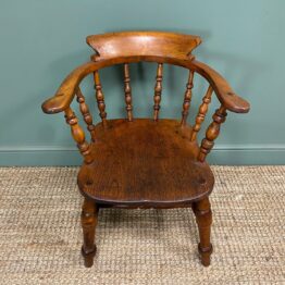 Pair of Antique Victorian Captains Chairs