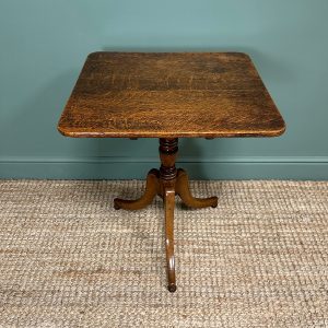 Fine Regency Antique Tripod Table 12 Country House Antique Georgian Oak Tripod Table