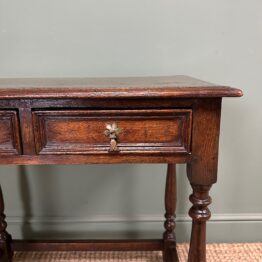 19th Century Period Antique Oak Side Table