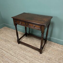 19th Century Period Antique Oak Side Table