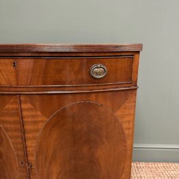 Superb Quality Edwardian Antique Bow Fronted Cabinet