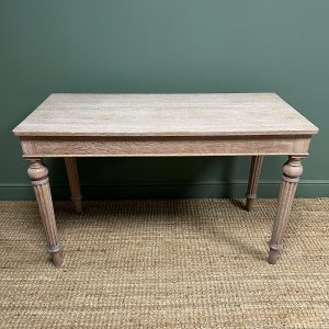 Outstanding Victorian Antique Console Table 20 Limed Oak Victorian Antique Console Table