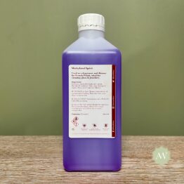 Priory Polishes Methylated Spirit back label