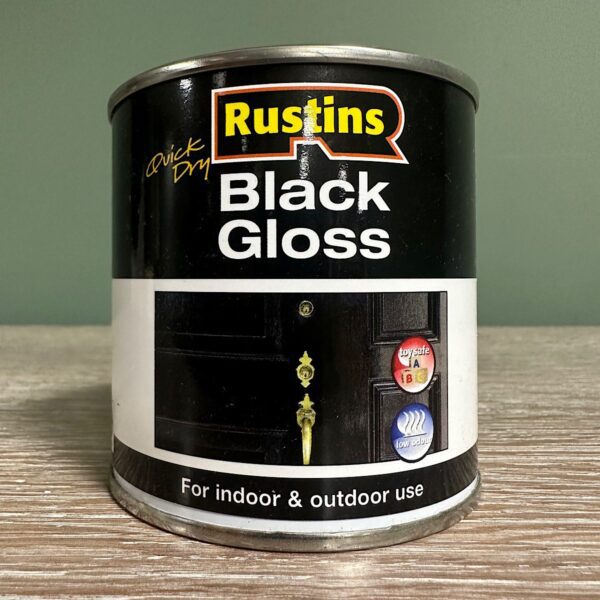 Rustins Quick Dry Black Gloss Paint