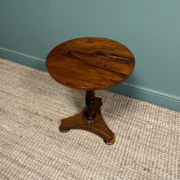 High Quality Victorian Rosewood Antique Occasional Table
