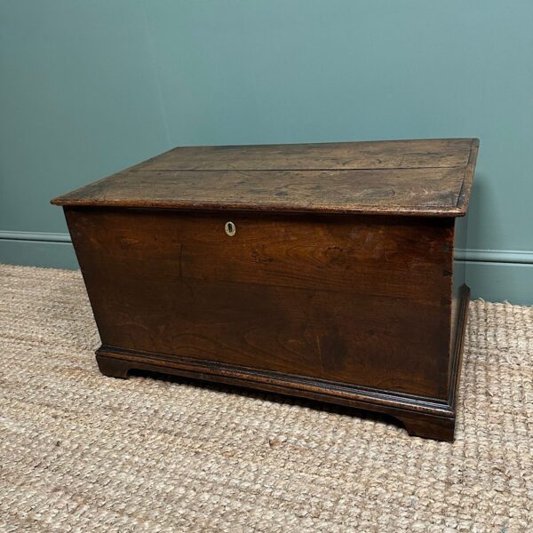Stunning 18th Century Small Period Elm Antique Coffer