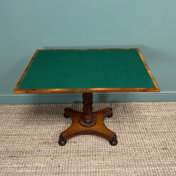 Elegant Antique Regency Rosewood Games Table