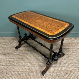 Rare Victorian Amboyna Antique Table