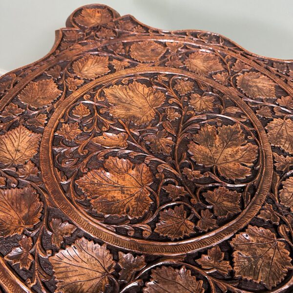 Rare Anglo Indian Antique Carved Table