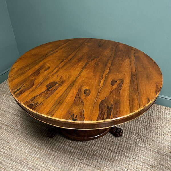Striking Circular Antique William IV Dining Table