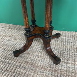Small Victorian Amboyna Antique Occasional Table