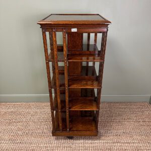 Antique Revolving Bookcase by Francis & James Smith