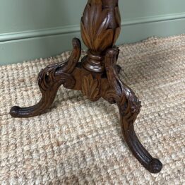 Unusual Black Forest Antique Musical Table