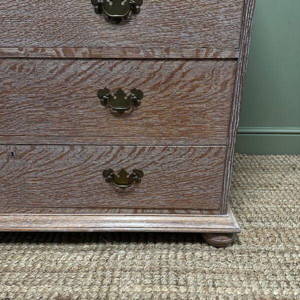 Superb Quality Antique Limed Oak Chest of Drawers