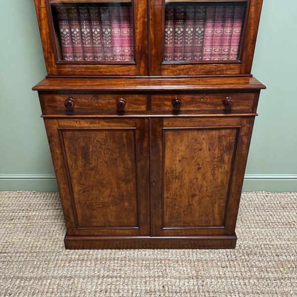 Striking Victorian Mahogany Antique Bookcase by Heals