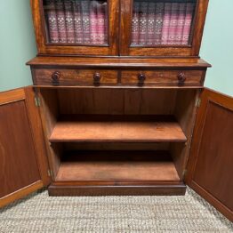 Striking Victorian Mahogany Antique Bookcase by Heals