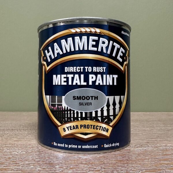 Hammerite Metal Paint Smooth Silver