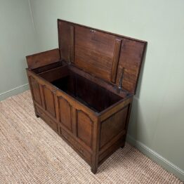 Country House Period Antique Oak Mule Chest