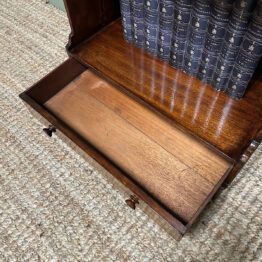 Quality Small Mahogany Antique Waterfall Bookcase
