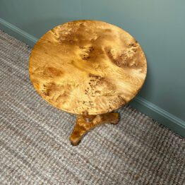 Rare Early 19th Century Antique Burr Yew Table
