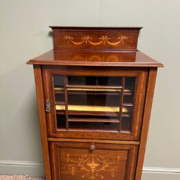 Quality Antique Edwardian Music Cabinet 