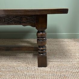 Quality Solid Oak Antique Refectory Table