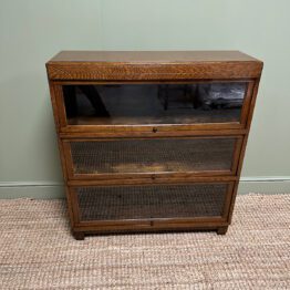 Stunning Small Edwardian Oak Antique Arts and Crafts Bookcase