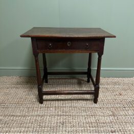 Period Country House Antique Oak Low Boy / Side Table