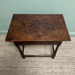 Period Country House Antique Oak Low Boy / Side Table