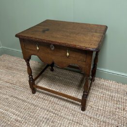 Country House Period Oak Georgian Low Boy / Side Table