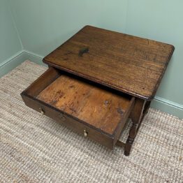 Country House Period Oak Georgian Low Boy / Side Table